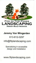 Fox in the Pines Landscaping